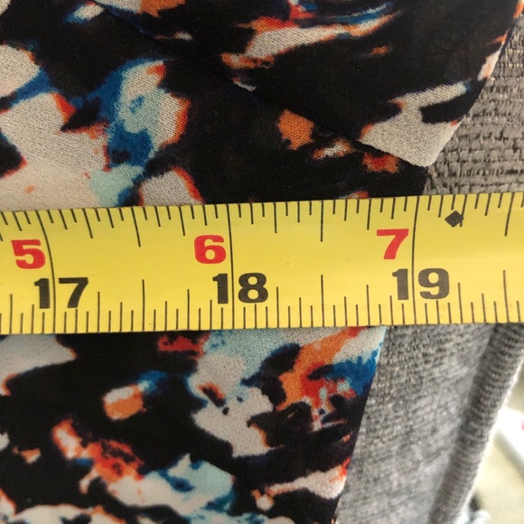 Laundry by Shelli Segal Size 6 Sheer 3/4 Sleeve Shirt Multicolored - Picture 6 of 8